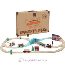 Holzeisenbahn Set Ingela P. Arrhenius - Vilac