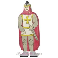 Ritter Mit Rotem Mantel - Holztiger