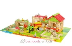 Meine Erste Große Farm 130 Stück - Jeujura -Modell Spielzeug Für Kinder 8237 jeujura ma premiere grande ferme a constuire 1