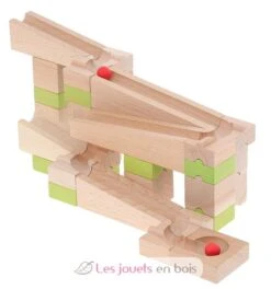 Kugelbahn 40 Stück - Jeujura -Modell Spielzeug Für Kinder 8364 jeujura circuit de billes 40 pieces bois massif fabrication francaise 4