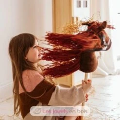 Stockpferd Braun - ByAstrup -Modell Spielzeug Für Kinder 84350 byastrup cheval baton tete de cheval brun a chevaucher 2