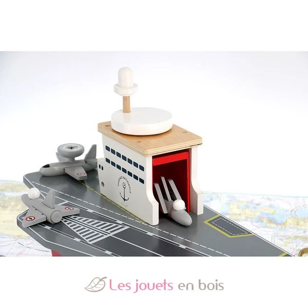 Flugzeugträger Und 5 Zubehör - Vilac 3 Flugzeugträger Und 5 Zubehör - Vilac – Bild 3