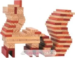 Kapla 40er Quadrat Orange - Kapla -Modell Spielzeug Für Kinder abysse kaac40o coffret de 40 planchettes bois orange jouet bois construire