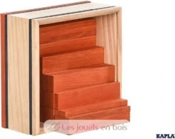 Kapla 40er Quadrat Orange - Kapla -Modell Spielzeug Für Kinder abysse kaac40o coffret de 40 planchettes bois orange jouet bois construire enfant