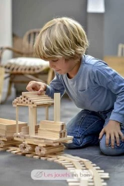 Kapla Barrel 200 - Kapla -Modell Spielzeug Für Kinder baril kapla 200 planchettes en bois jeu de construction