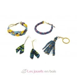 Kreativ-Set - Schmuck Mit Wax-Stoff - Buki France 7 Kreativ-Set - Schmuck Mit Wax-Stoff - Buki France -Modell Spielzeug Für Kinder be208 buki kit creatif bijoux tissu wax creation bijoux 4