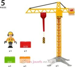 Großer Baukran Mit Licht - Brio -Modell Spielzeug Für Kinder brio 33835 grande grue lumineuse 2