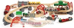 Deluxe Bahn Set BRIO - Brio -Modell Spielzeug Für Kinder brio world 33052 circuit de chemin de fer deluxe coffret complet 87 pieces circuit de train en bois 2 niveaux jouet