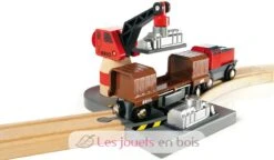 Schalthafenaktivitäten - Brio -Modell Spielzeug Für Kinder brio world 33061 circuit d activites portuaires coffret complet 16 pieces avec grue pivotante et pont levant bateau inclus circuit de train et bateaux 2