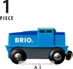 Blaue Batterie-Frachtlok - Brio -Modell Spielzeug Für Kinder brio world 33130 locomotive de fret bleue a pile train electrique avec connexion aimantee pour circuit de train en bois jouet motrice enfant