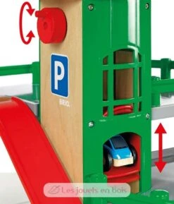 Garage Schiene / Straße - Brio -Modell Spielzeug Für Kinder brio world 33204 garage rail route accessoire pour circuit de train en bois 3 niveaux vehicules inclus action de jeu sans pile jouets enfant