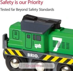 Güterzuglokomotive Grün - Brio -Modell Spielzeug Für Kinder brio world 33214 locomotive de fret a pile train electrique fonction lumineuse pour circuit de train en bois jouets enfants