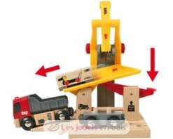 Lastenverladekran - Brio -Modell Spielzeug Für Kinder brio world 33280 grue de chargement de marchandises accessoire pour circuit de train en bois action de jeu sans pile jouet portique conteneur interact
