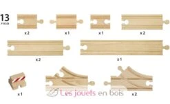 Schienen Starter Pack B - Brio 5 Schienen Starter Pack B - Brio -Modell Spielzeug Für Kinder brio world 33394 coffret de demarrage 13 rails pack b accessoire pour circuit de train en bois assortiment de rails jouets enfant