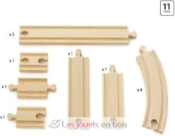 Kleines Schienensortiment - Brio -Modell Spielzeug Für Kinder brio world 33401 coffret evolution debutants 11 rails accessoire pour circuit de train bois assortiment rails jouet