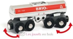 Tankwagen - Brio -Modell Spielzeug Für Kinder brio world 33472 wagon citerne accessoire pour circuit de train en bois avec connexions aimantees jouets 1