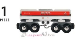 Tankwagen - Brio -Modell Spielzeug Für Kinder brio world 33472 wagon citerne accessoire pour circuit de train en bois avec connexions aimantees jouets enfant 1