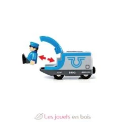 Blauer Reisezug (Batterielok) - Brio 8 Blauer Reisezug (Batterielok) - Brio -Modell Spielzeug Für Kinder brio world 33506 train de voyageurs a pile train electrique bidirectionnel conducteur inclus pour circuit de train en bois jouets enfants interactif m