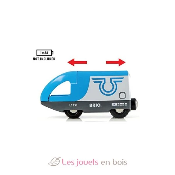 Blauer Reisezug (Batterielok) - Brio 5 Blauer Reisezug (Batterielok) - Brio – Bild 5