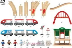 Schaltungsplattform Reisende - Brio 10 Schaltungsplattform Reisende - Brio -Modell Spielzeug Für Kinder brio world 33512 circuit plateforme voyageurs coffret complet de 42 pieces circuit de train en bois sur 2 niveaux jouet enfant