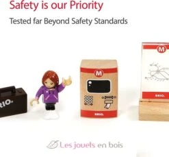 Metro-Tour - Brio 13 Metro-Tour - Brio -Modell Spielzeug Für Kinder brio world 33513 circuit metro coffret complet de 20 pieces circuit de train en bois theme ville urbain transport en commun tub jouet