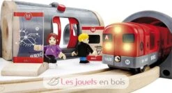 Metro-Tour - Brio 17 Metro-Tour - Brio -Modell Spielzeug Für Kinder brio world 33513 circuit metro coffret complet de 20 pieces circuit de train en bois theme ville urbain transport en commun tub jouet enfant interacti