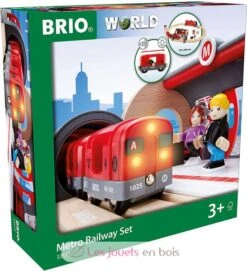 Metro-Tour - Brio 16 Metro-Tour - Brio -Modell Spielzeug Für Kinder brio world 33513 circuit metro coffret complet de 20 pieces circuit de train en bois theme ville urbain transport en commun tub jouets enfants interac 2