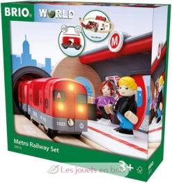 Metro-Tour - Brio 12 Metro-Tour - Brio -Modell Spielzeug Für Kinder brio world 33513 circuit metro coffret complet de 20 pieces circuit de train en bois theme ville urbain transport en commun tub jouets enfants interac