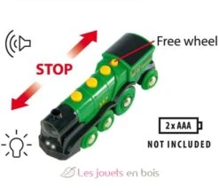 Multifunktions Grün Lokomotive - Brio -Modell Spielzeug Für Kinder brio world 33593 locomotive verte puissante a piles train electrique son et lumiere pour circuit de train en bois jouet jeu enfant 1