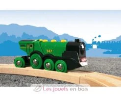 Multifunktions Grün Lokomotive - Brio -Modell Spielzeug Für Kinder brio world 33593 locomotive verte puissante a piles train electrique son et lumiere pour circuit de train en bois jouet jeu enfants 1