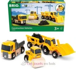 Karton Mit 3 Baumaschinen - Brio