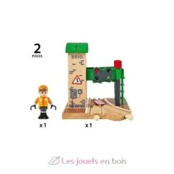 Leitstand Und Schalter - Brio -Modell Spielzeug Für Kinder brio world 33674 station de controle et d aiguillage accessoire pour circuit de train en bois action de jeu sans pile jouets enfants interactif