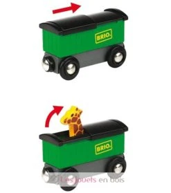 Safari-Zug - Brio -Modell Spielzeug Für Kinder brio world 33722 train safari pour circuit de train en bois action de jeu sans pile systeme d attache aimantee jouets