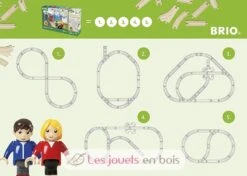 BRIO Eisenbahn Starter Set A - Brio -Modell Spielzeug Für Kinder brio world 33773 circuit en 8 voyageurs coffret complet de 26 pieces avec tunnel et pont circuit de train en bois jouet enfant ambiance parcours