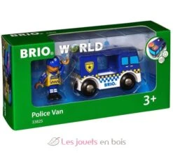 Police Truck - Sound And Light - Brio -Modell Spielzeug Für Kinder brio world 33825 camion de police son et lumiere camion avec son et lumieres piles incluses pour circuit de train en bois jouet