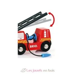 Feuerwehr-Löschzug - Brio -Modell Spielzeug Für Kinder brio world 33844 train des pompiers sans pile systeme d attache aimantee pour circuit de train en bois jouets enfants