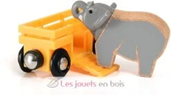 Elefantentransportwagen - Brio -Modell Spielzeug Für Kinder brio world 33969 wagon et elephant accessoire pour circuit de train en bois avec connexions aimantees theme safari jouets