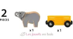 Elefantentransportwagen - Brio -Modell Spielzeug Für Kinder brio world 33969 wagon et elephant accessoire pour circuit de train en bois avec connexions aimantees theme safari jouets enfant