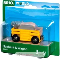 Elefantentransportwagen - Brio -Modell Spielzeug Für Kinder brio world 33969 wagon et elephant accessoire pour circuit de trains en bois avec connexions aimantees theme safari jouets enfants