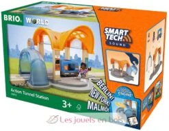 Smart Tech Sound Bahnhof Mit Action Tunnel - Brio -Modell Spielzeug Für Kinder brio world 33973 gare smart tech sound accessoire pour circuit de train en bois actions de jeu stem jouets enfants interactif ambiance motrice wagon b