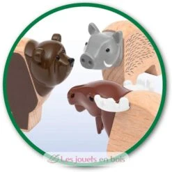 Nordische Waldtiere Set - Brio 16 Nordische Waldtiere Set - Brio -Modell Spielzeug Für Kinder brio world 33988 grand circuit exploration coffret complet 27 pieces avec pont et animaux du grand nord circuit de train en bois jouets enfants jeu