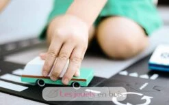 Teal Wagon - Candylab Toys -Modell Spielzeug Für Kinder candylab toys 853470008577 voiture en bois bleu jouet bois enfant