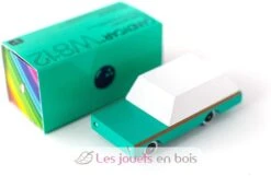 Teal Wagon - Candylab Toys -Modell Spielzeug Für Kinder candylab toys 853470008577 voiture en bois bleu jouet bois enfant design