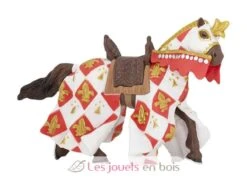 Pferd Weißer Ritter Fleur De Lys - Papo