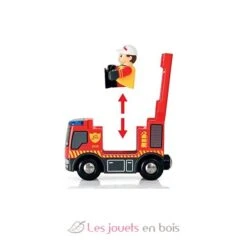 Bahn Feuerwehr Set - Brio 16 Bahn Feuerwehr Set - Brio -Modell Spielzeug Für Kinder circuit pompier lutte contre feu circuit de train