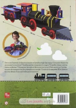 Baue Ein Lokomotive 3D - Sassi Junior -Modell Spielzeug Für Kinder construis la locomotive 3d l histoire des trains maquette