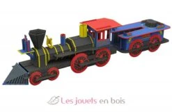 Baue Ein Lokomotive 3D - Sassi Junior -Modell Spielzeug Für Kinder construis la locomotive 3d l histoire des trains maquette jouets