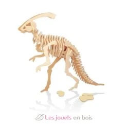 6 Hölzerne Dinosaurier Zum Zusammenbauen - Buki France -Modell Spielzeug Für Kinder d6b buki maquettes dinosaures en bois a assembler parasaurolophus