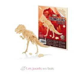 6 Hölzerne Dinosaurier Zum Zusammenbauen - Buki France -Modell Spielzeug Für Kinder d6b buki maquettes dinosaures en bois a assembler tyrannosaure