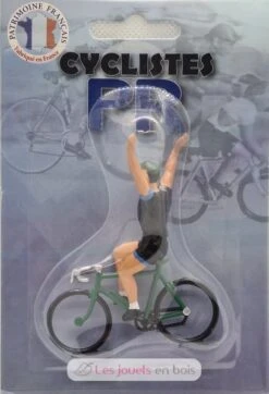 Radfahrer Figur D Schwarz Trikot - Fonderie Roger